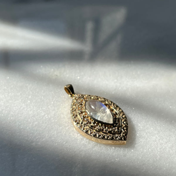 Moonstone Marquise Pendant