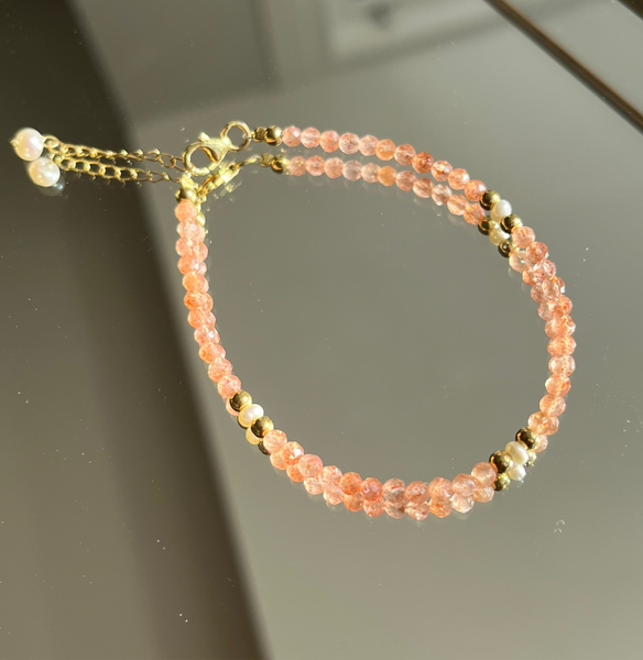 Sunstone friendship bracelet