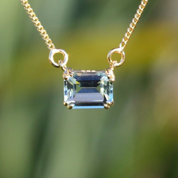 Green Amethyst Petite Necklace