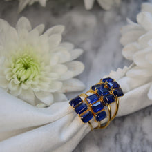 Load image into Gallery viewer, Kyanite Trilogy Baguette Ring
