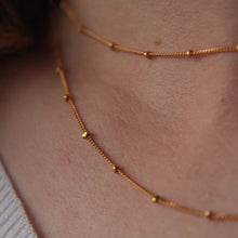 Load image into Gallery viewer, Gold Vermeil Satellite Beaded Chain Necklace

