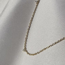 Load and play video in Gallery viewer, Diamond Dainty Drop Gold Vermeil Necklace
