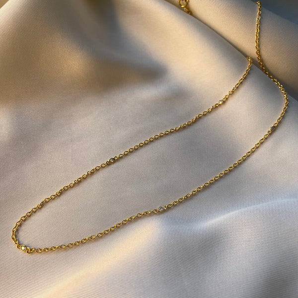 Diamonds by the Yard Gold Vermeil Necklace