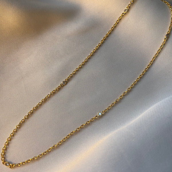 Diamonds by the Yard Gold Vermeil Necklace