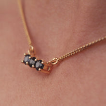 Load image into Gallery viewer, Sapphire Trilogy Necklace - Gold
